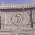 黄石 芝麻白花岗岩屏风，照壁，影壁