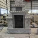 黄石 芝麻灰高档墓碑、土墓，一套也支持定做