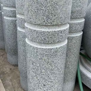黄石 芝麻白花岗岩挡车柱、隔离柱多少钱