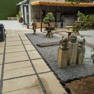 黄石仿古石铺装效果