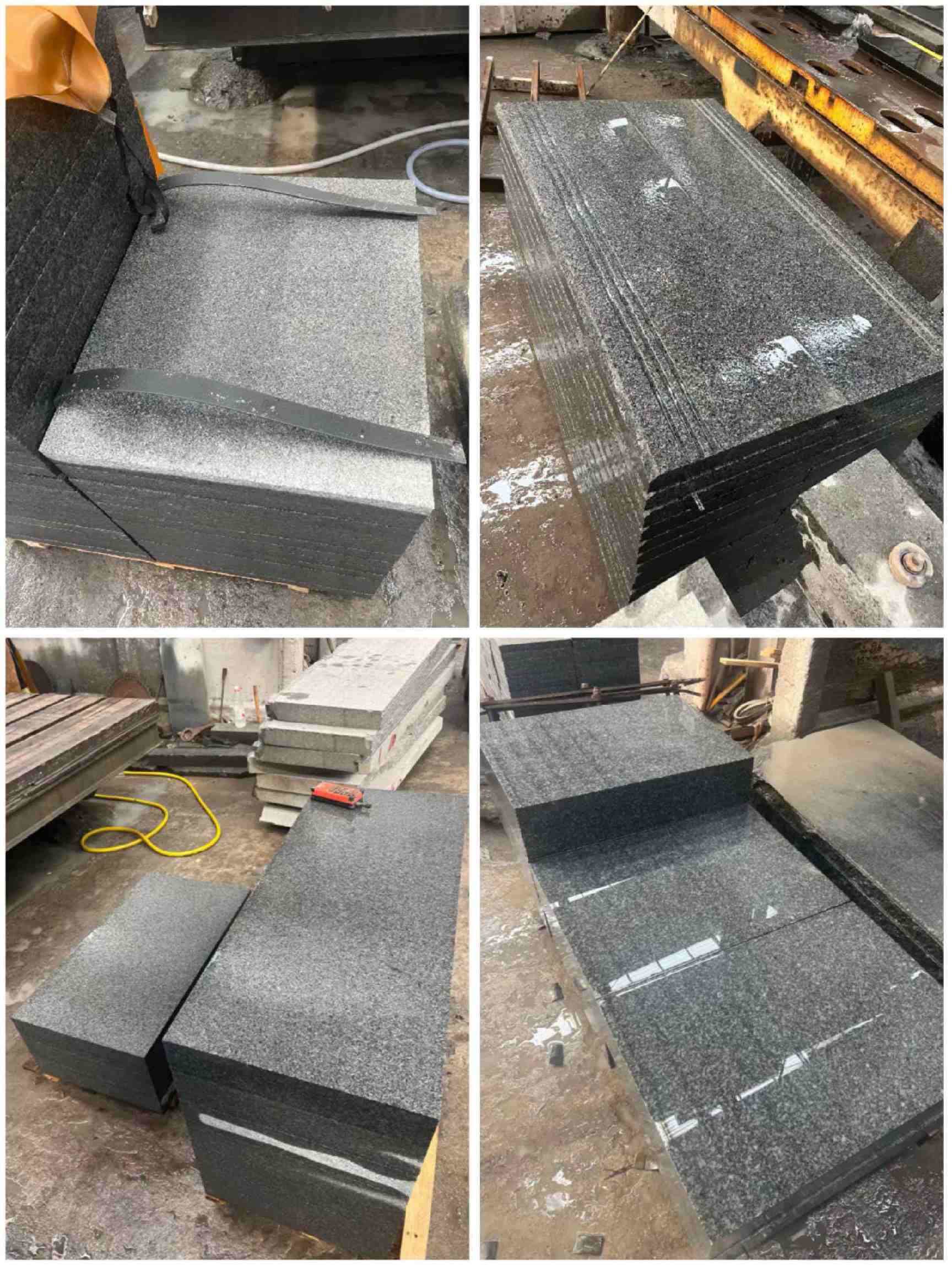 黄石 芝麻黑地铺石材