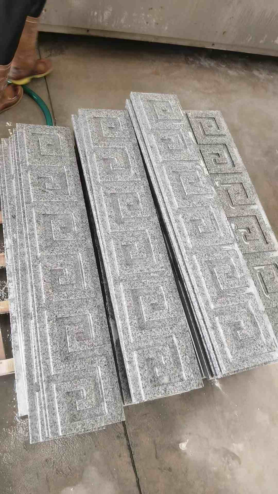 黄石 别墅回纹线条，雕刻