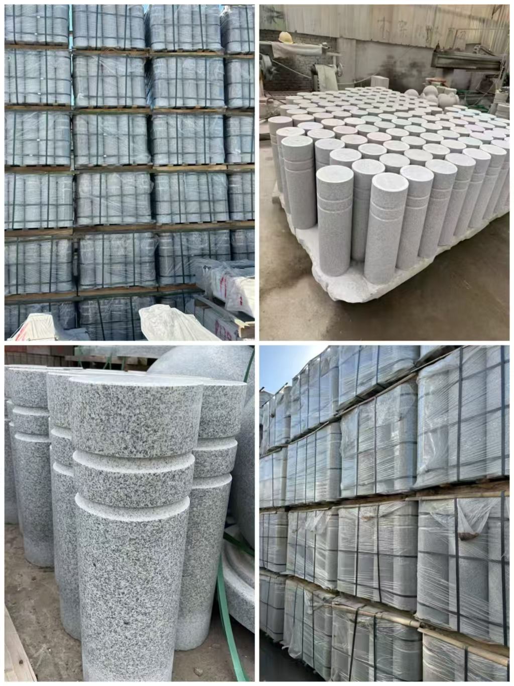 黄石 芝麻白花岗岩挡车柱、隔离柱多少钱