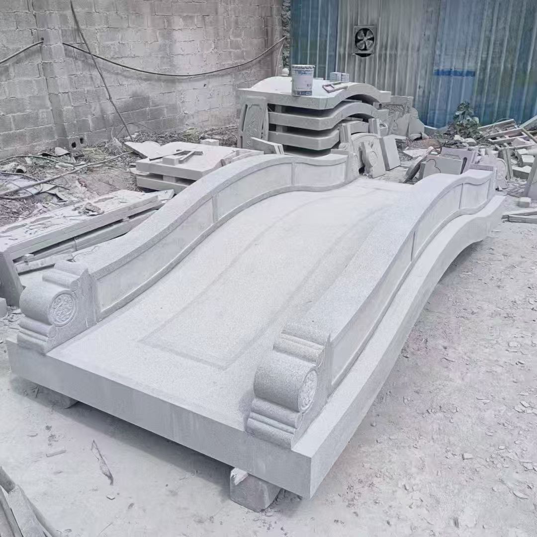 黄石 芝麻灰花岗岩园林景观 小石桥