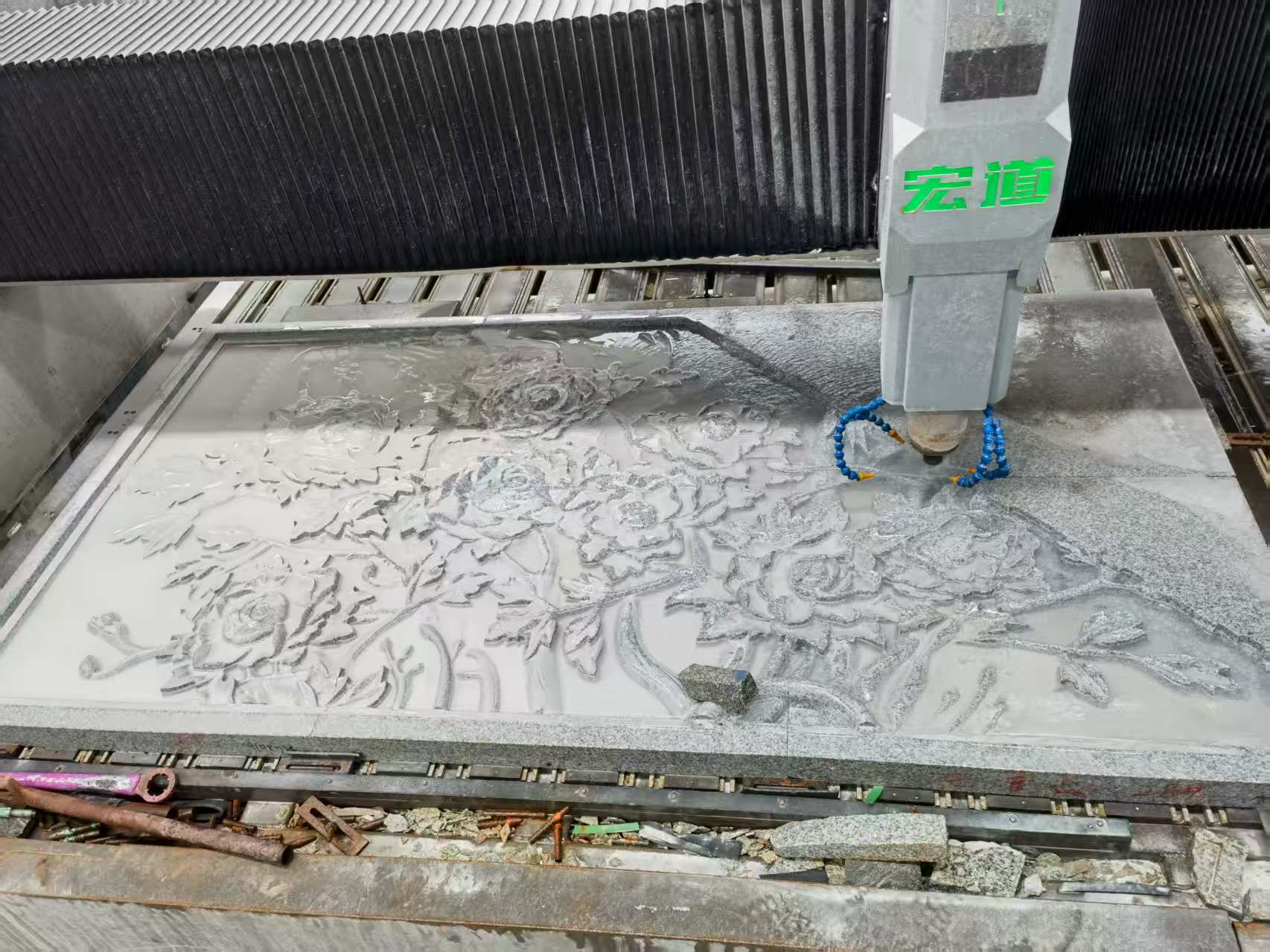 黄石 别墅墙面石材雕刻