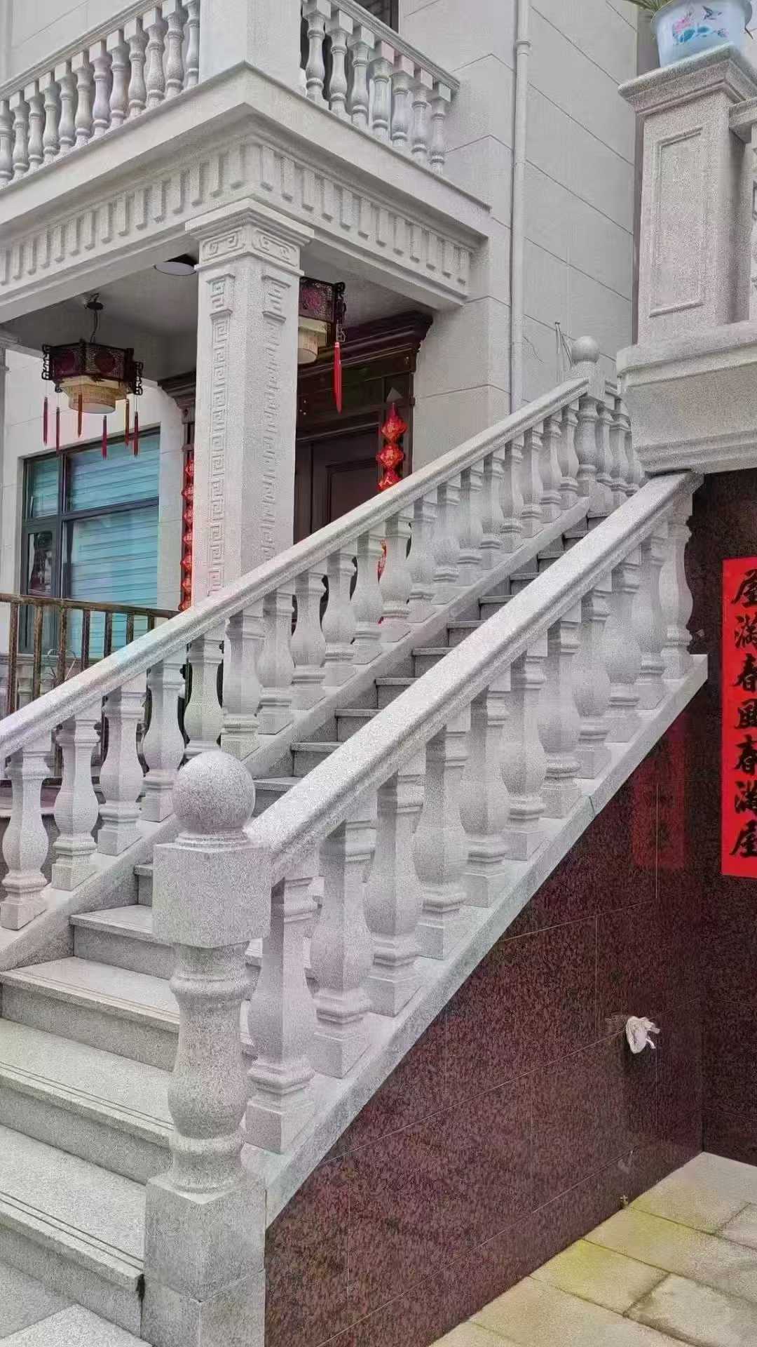 黄石 天然石材 阳台庭院护栏、栏杆